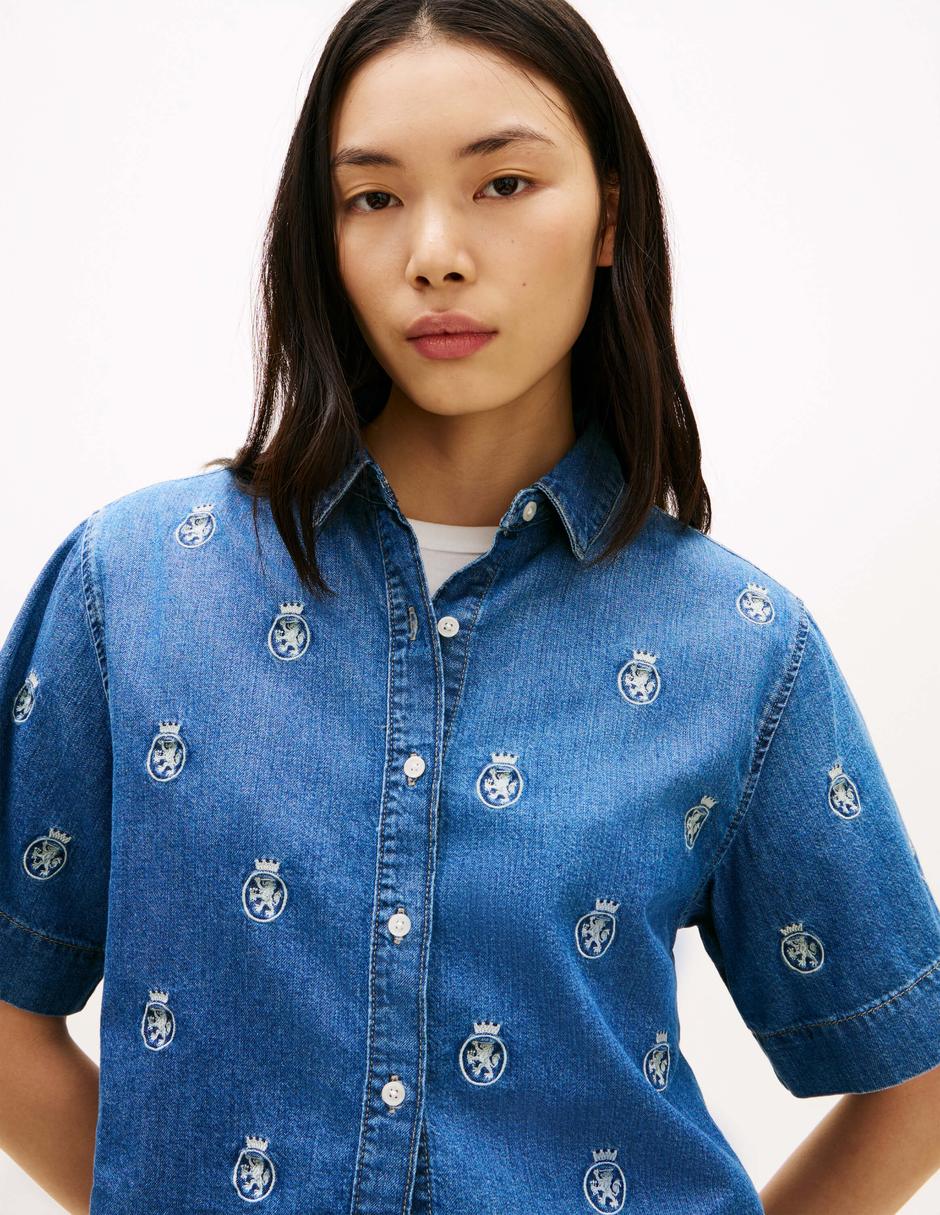 Blusa manga corta para mujer 5