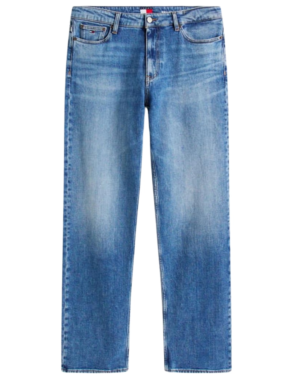 Jeans regular slim cintura alta para mujer 4