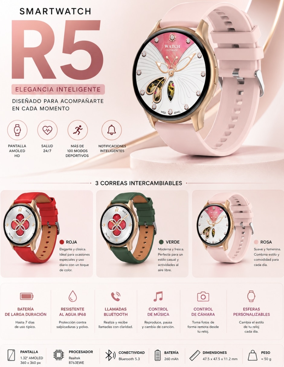 Audífonos In-Ear Xiaomi Redmi Buds 6 play con smartwatch inalámbricos con cancelación de ruido