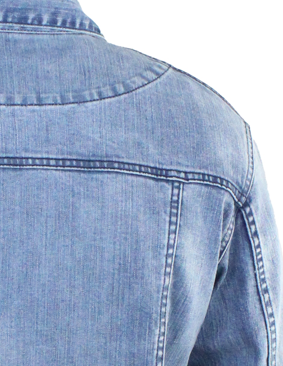 Chamarra denim innermotion de mezclilla con bolsillos para hombre