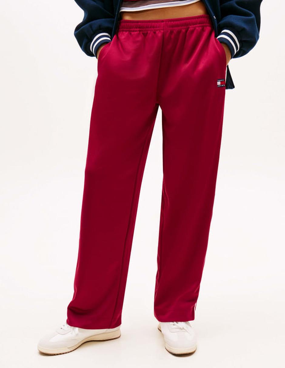 Pants straight con elástico para mujer