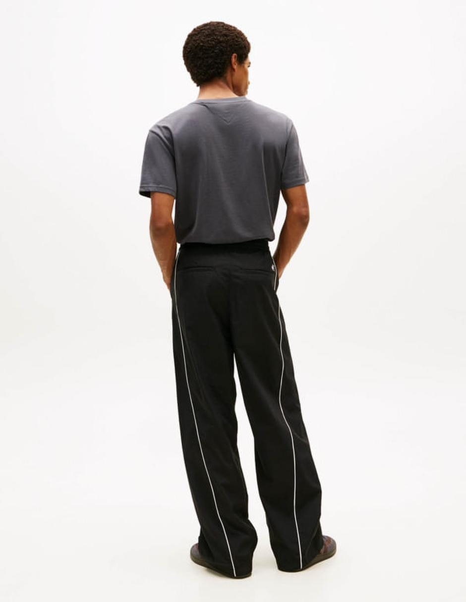 Pants straight con jareta para hombre 5