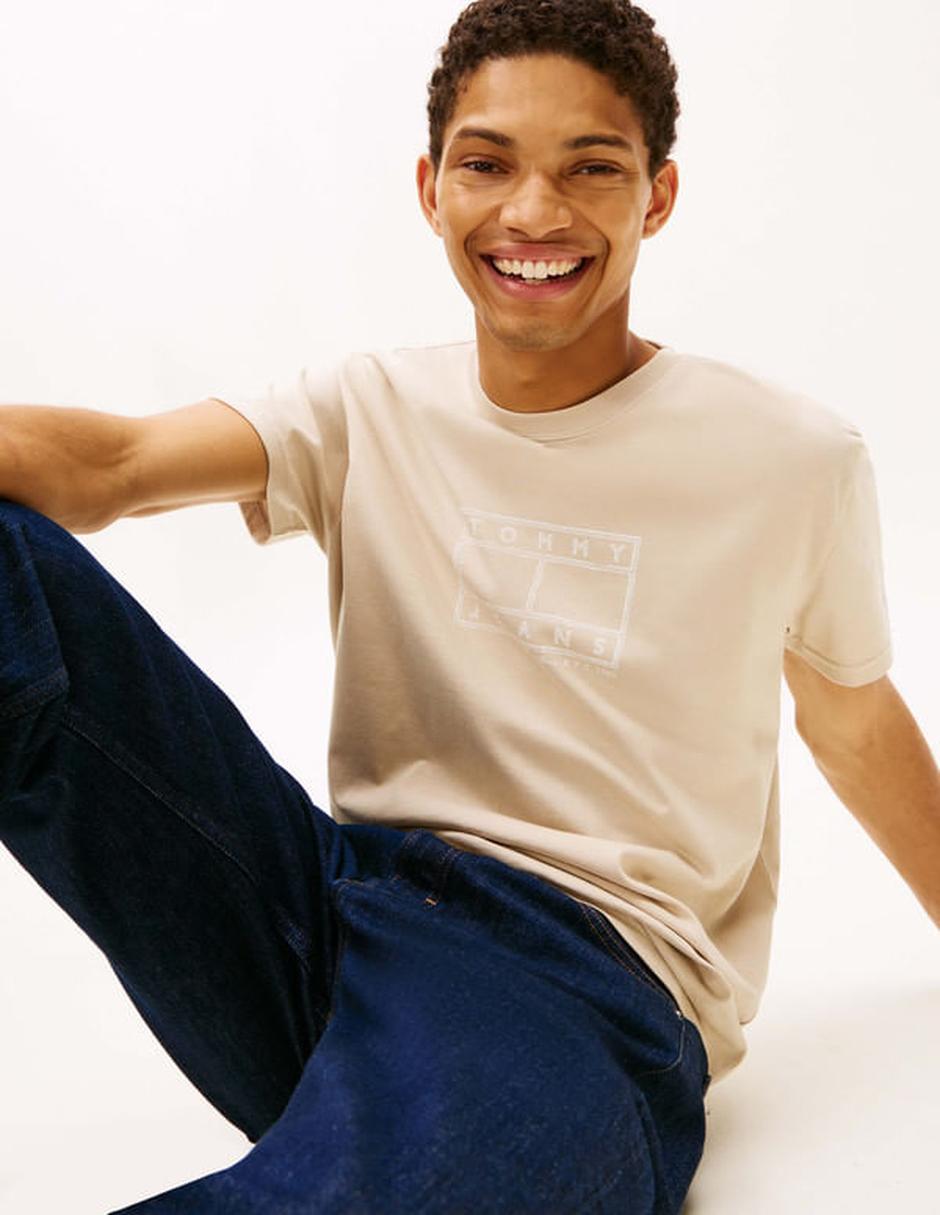 Playera Tommy Jeans cuello redondo para hombre