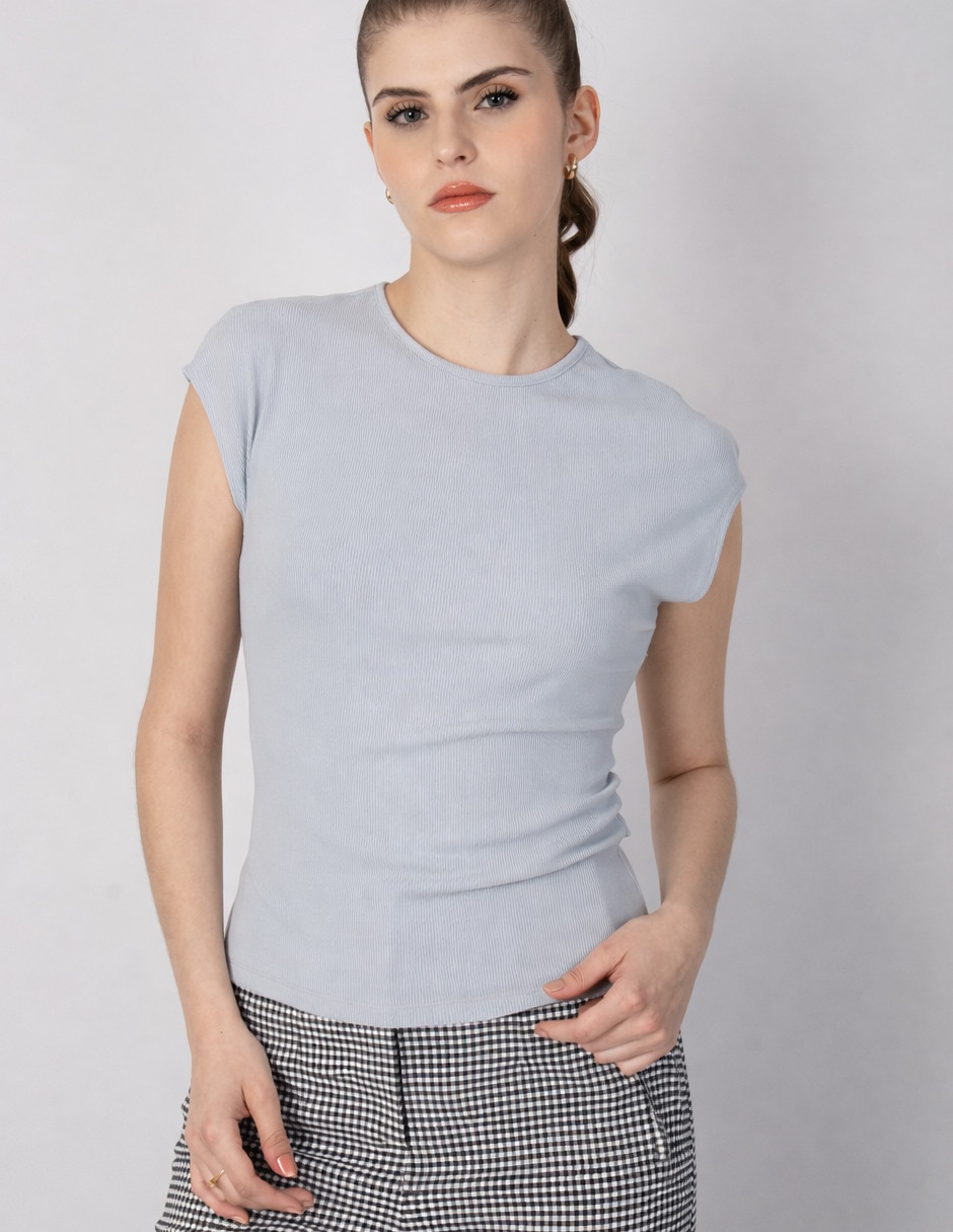 Blusa sin manga para mujer