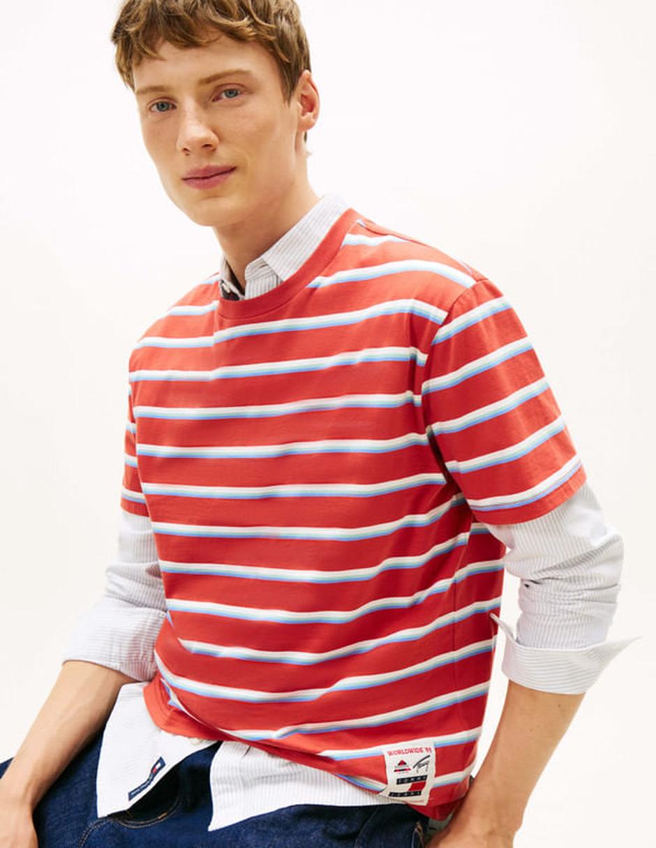Playera Tommy Jeans cuello redondo para hombre