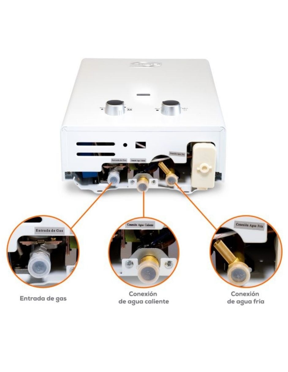 Calentador instantáneo Evans 6 L gas LP