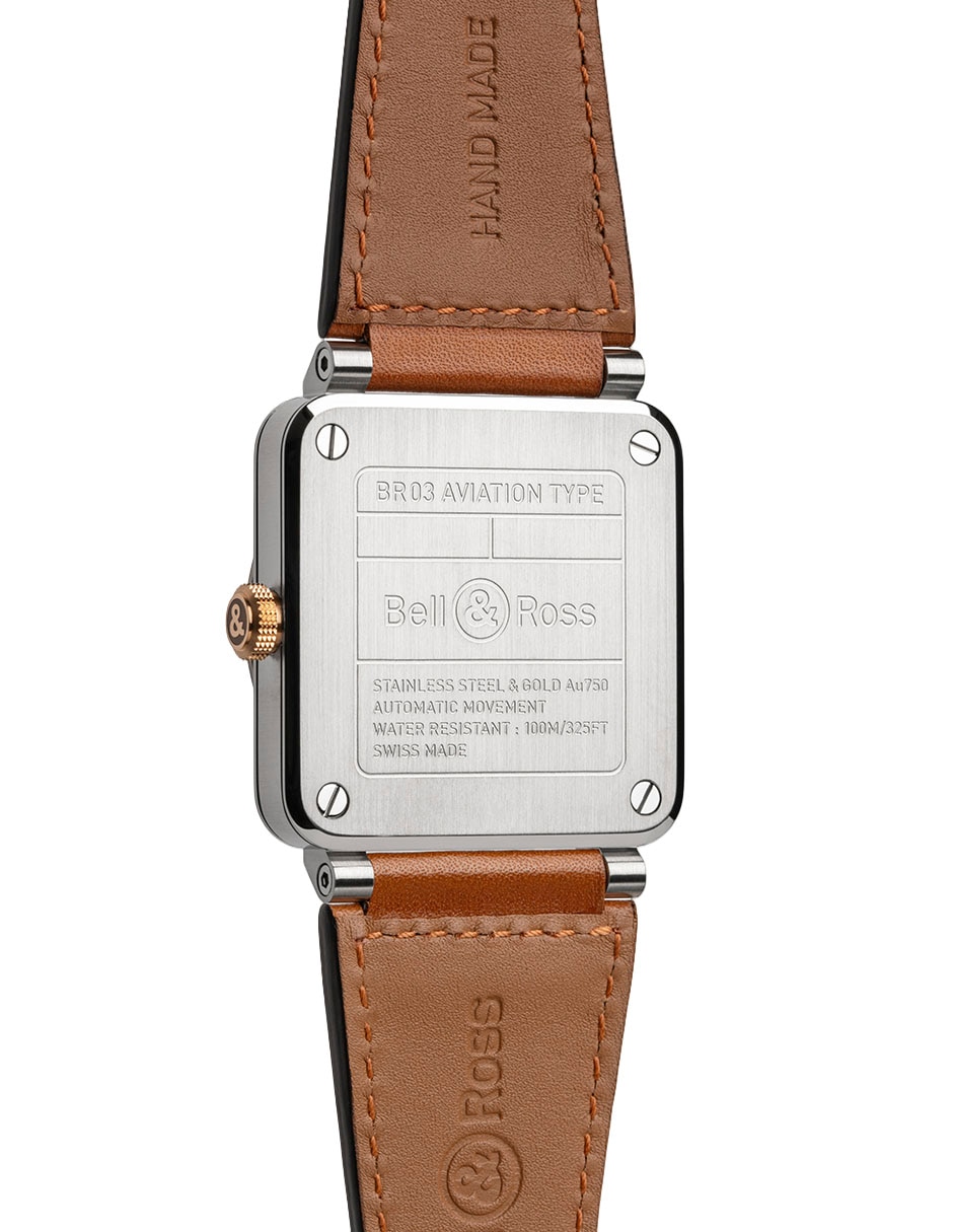 Reloj bell & ross para hombre br03a-wh-stpg/sca