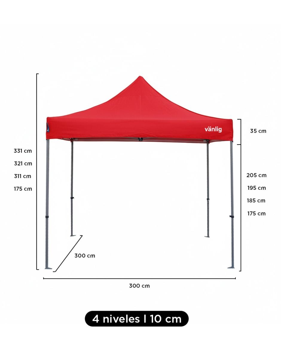 Toldo plegable 3x3 6