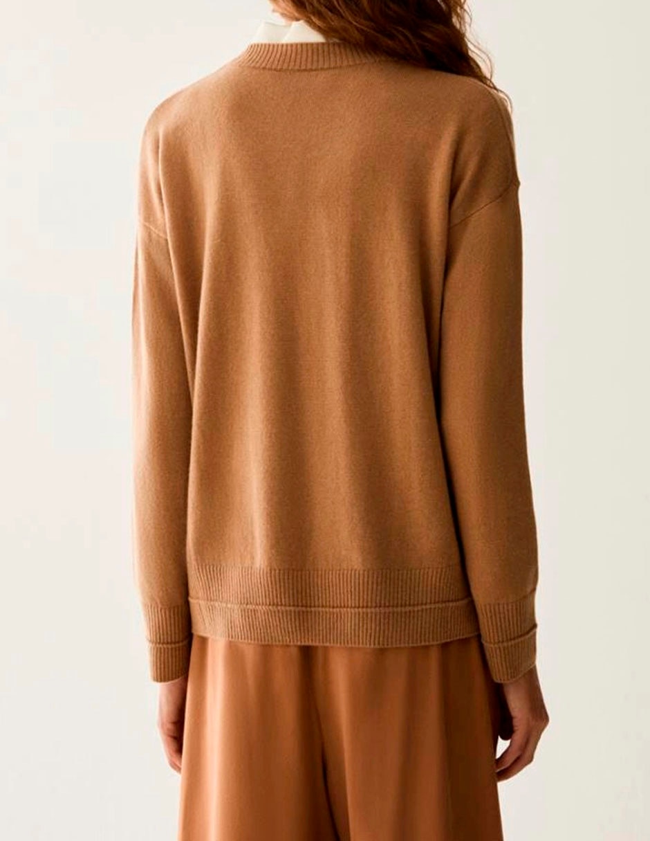 Suéter cuello redondo para mujer