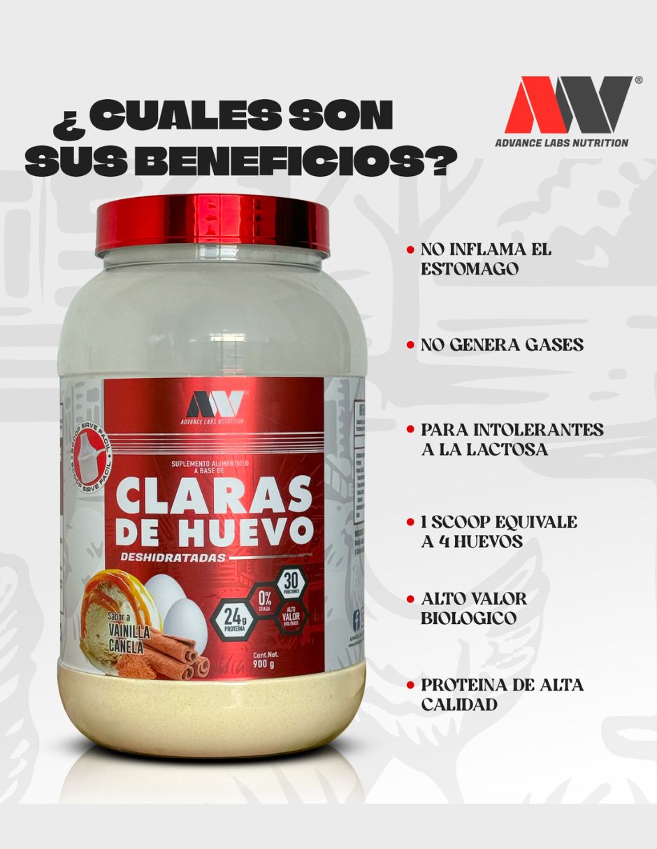 Proteína de claras de huevo en polvo Advance Labs Nutrition sabor choco mazapán