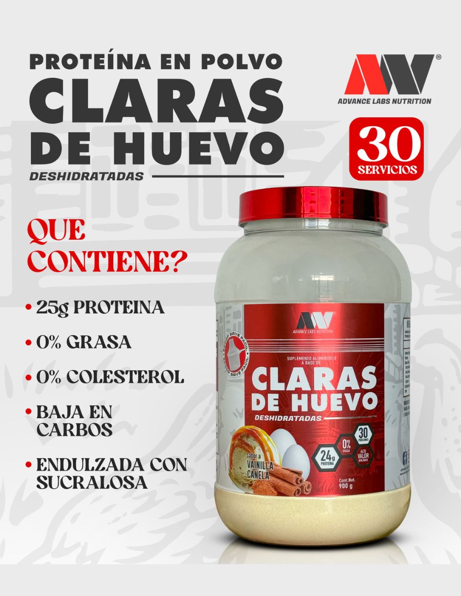 Proteína de claras de huevo en polvo Advance Labs Nutrition sabor choco mazapán