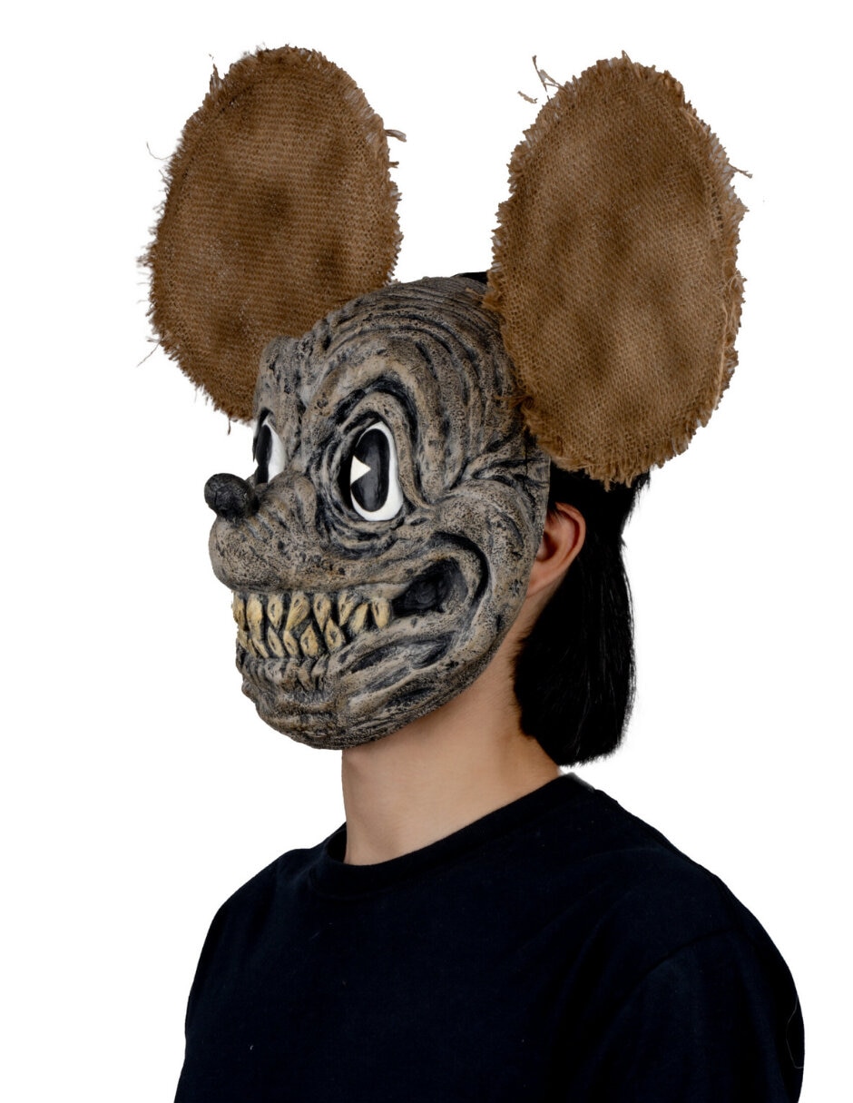Máscara para disfraz de ratón creepy 4