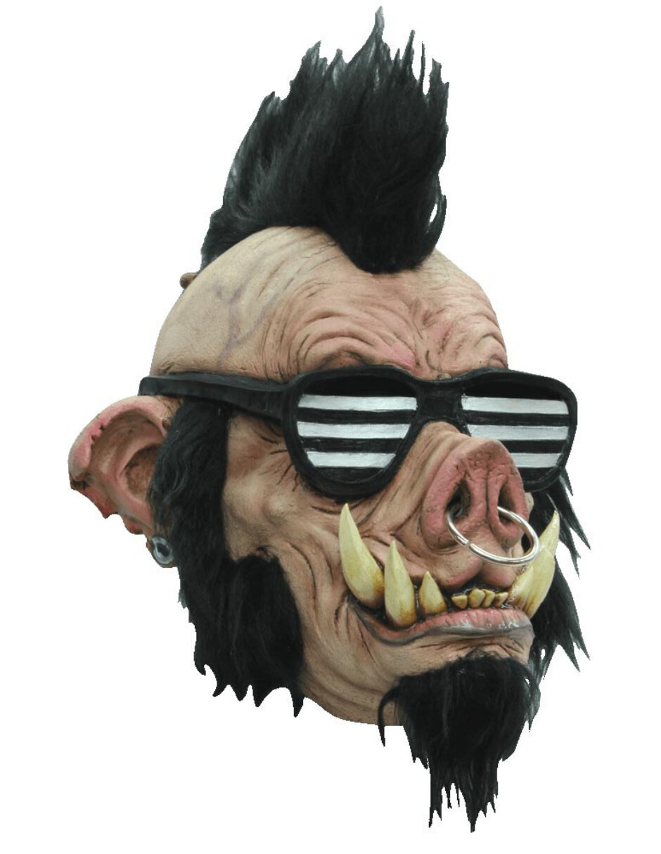 Máscara para disfraz de cerdo punk Máscara para disfraz de cerdo punk