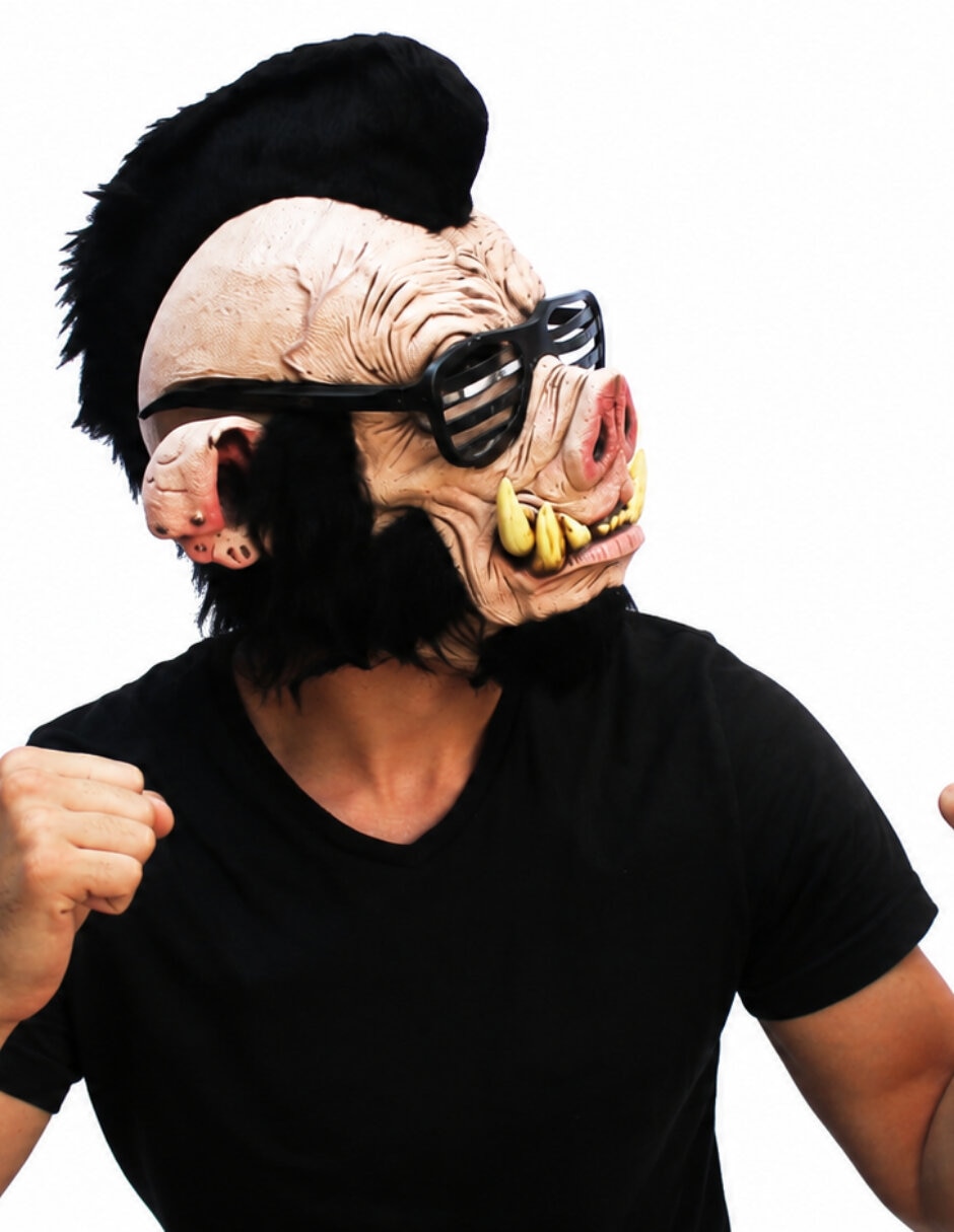 Máscara para disfraz de cerdo punk 2
