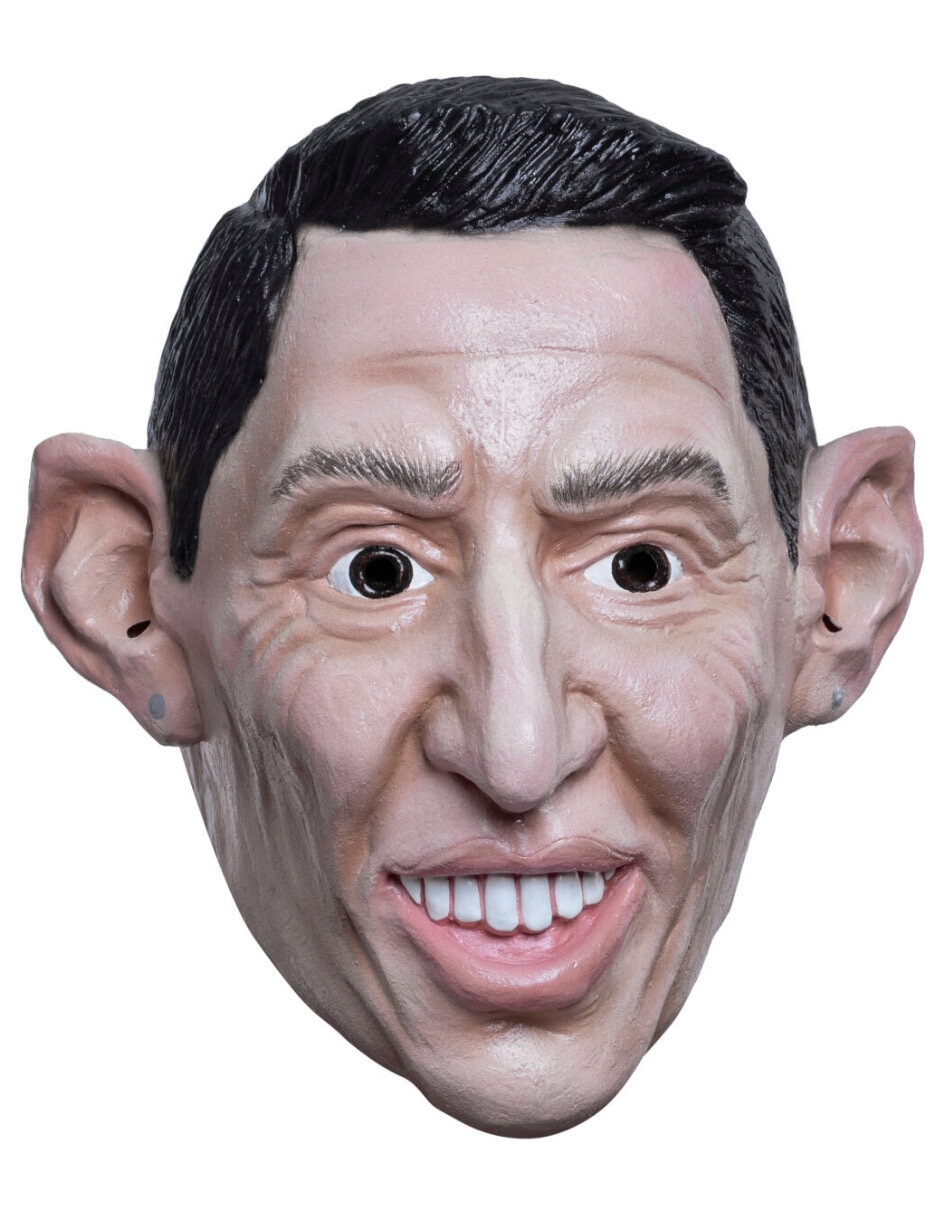 Máscara para disfraz de futbolista Di Maria Fideo
