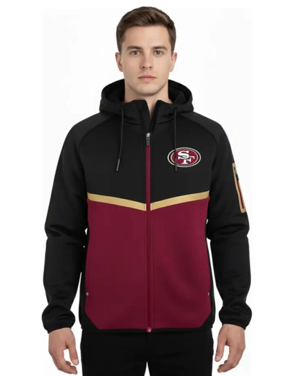 Chamarra casual con capucha para hombre