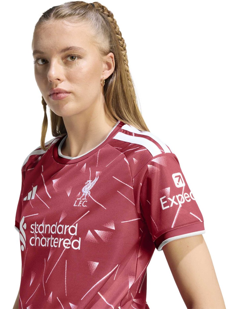 Jersey de liverpool football club local de manga corta adidas para mujer