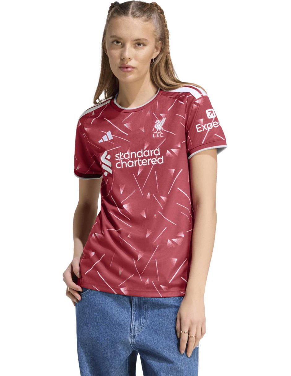 Jersey de liverpool football club local de manga corta adidas para mujer