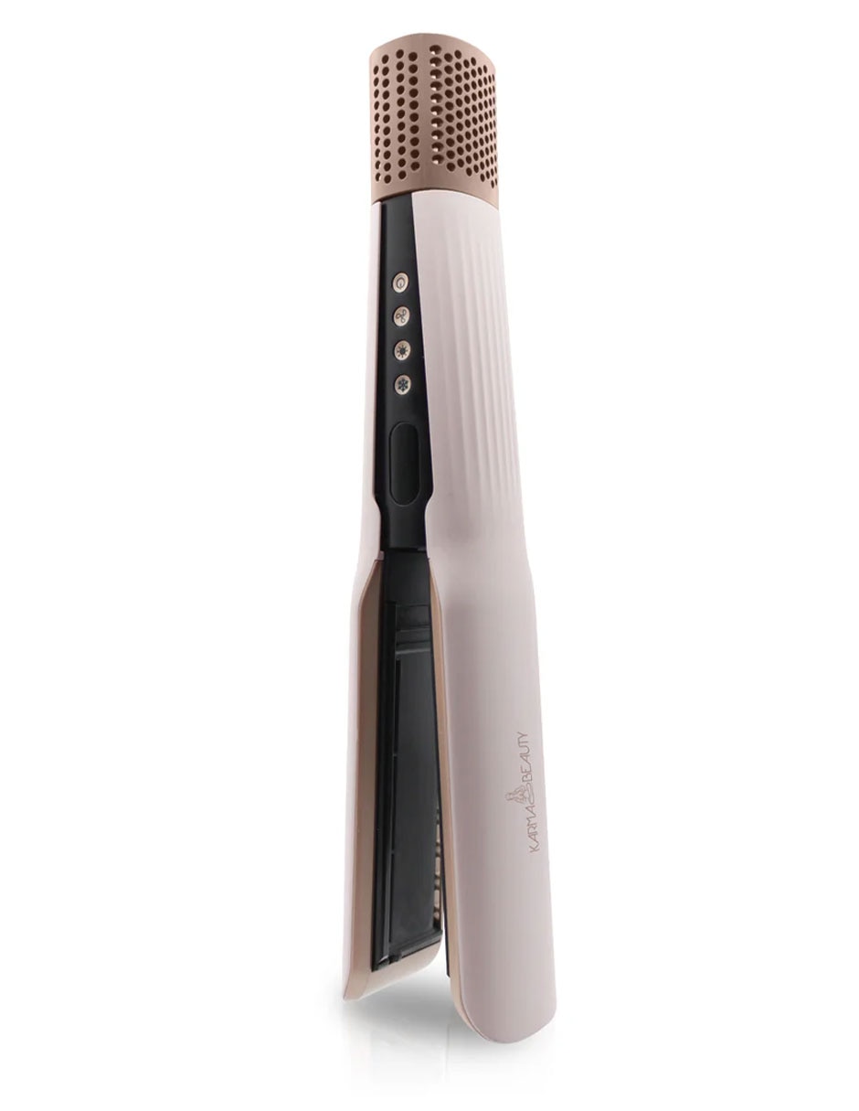 Plancha para cabello con aire Karma Beauty KRM-696132 placas de titanio