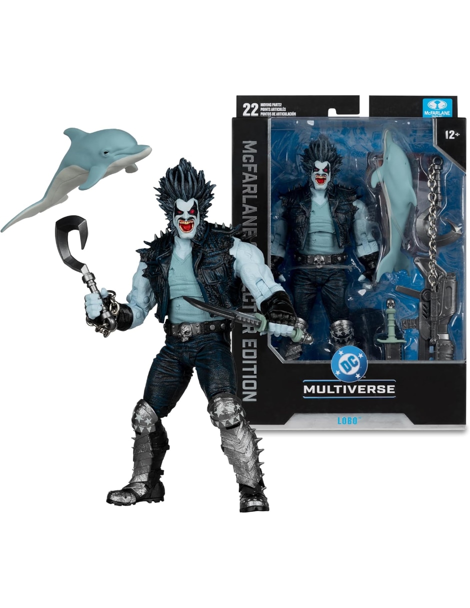 Figura de colección artículada dc comics lobo collectors mcfarlane