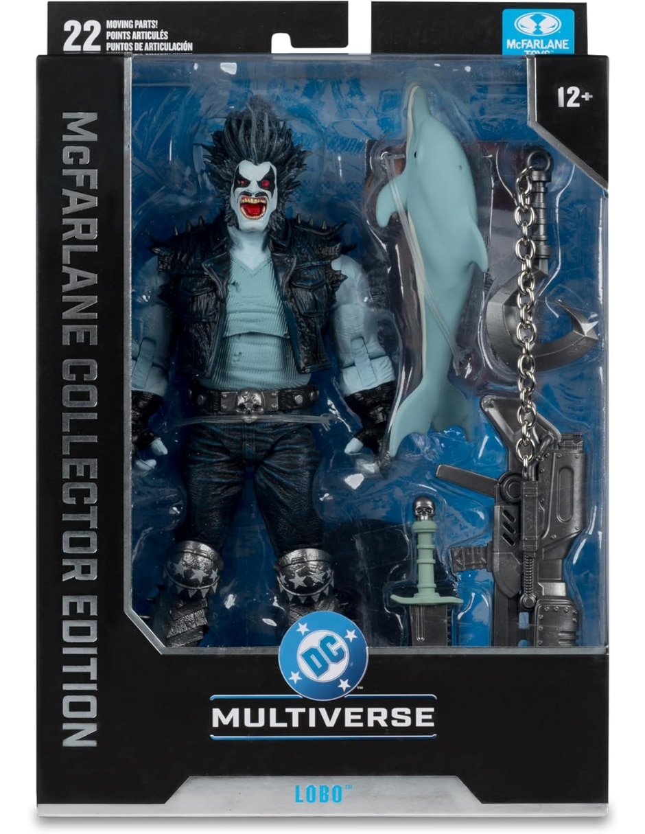 Figura de colección artículada dc comics lobo collectors mcfarlane
