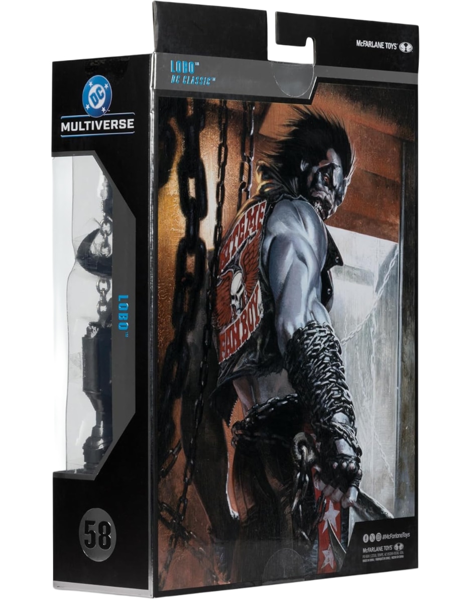 Figura de colección artículada dc comics lobo collectors mcfarlane