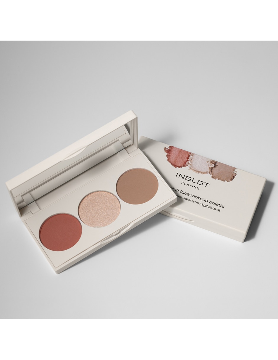 Paleta de sombras Inglot 3 tonos