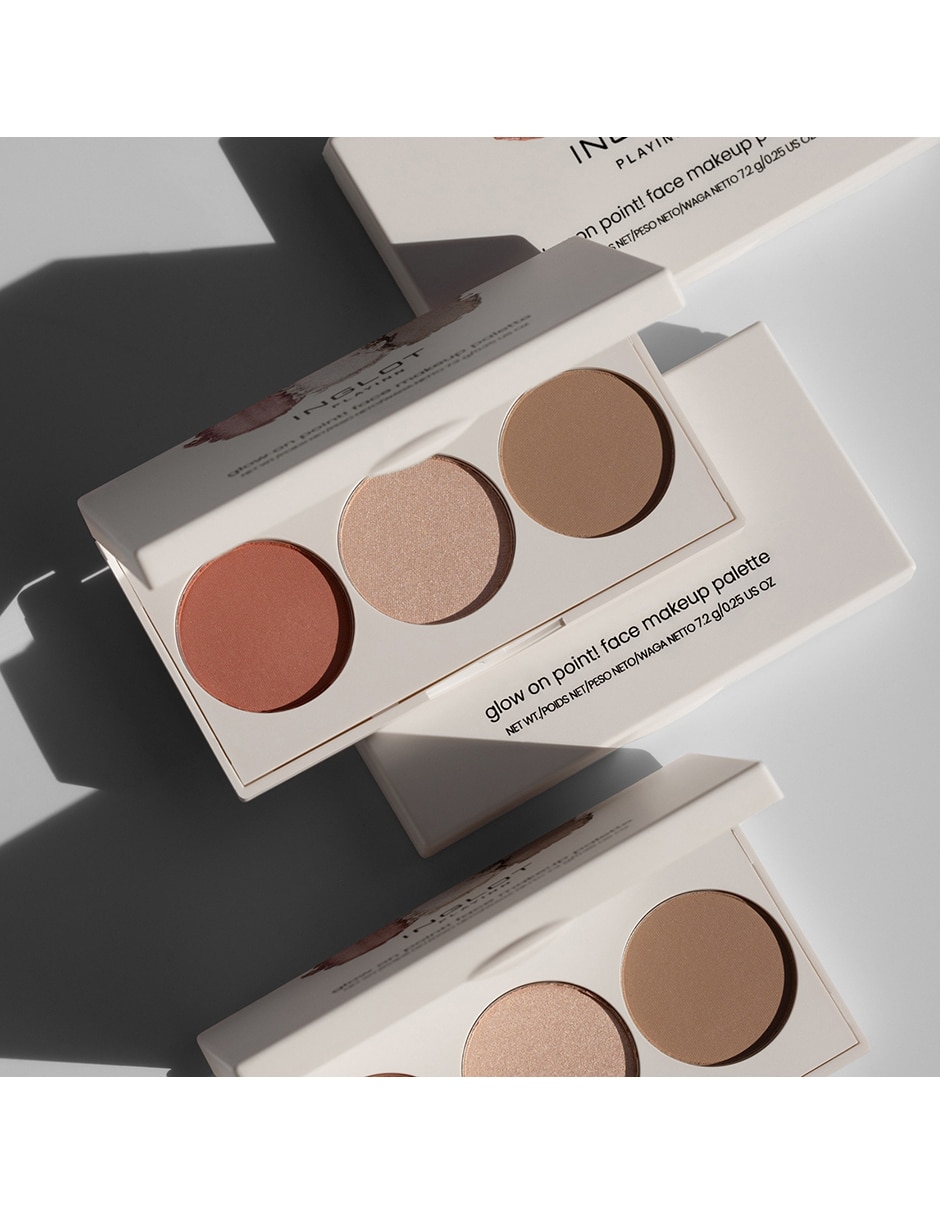 Paleta de sombras Inglot 3 tonos