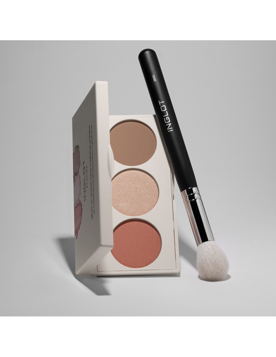 Paleta de sombras Inglot 3 tonos