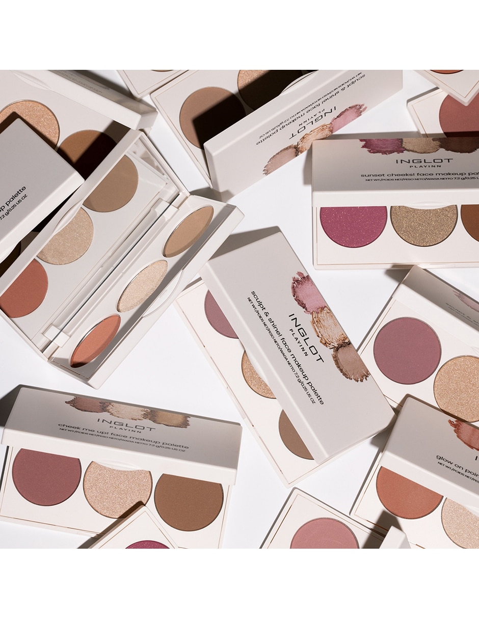 Paleta de sombras Inglot 3 tonos