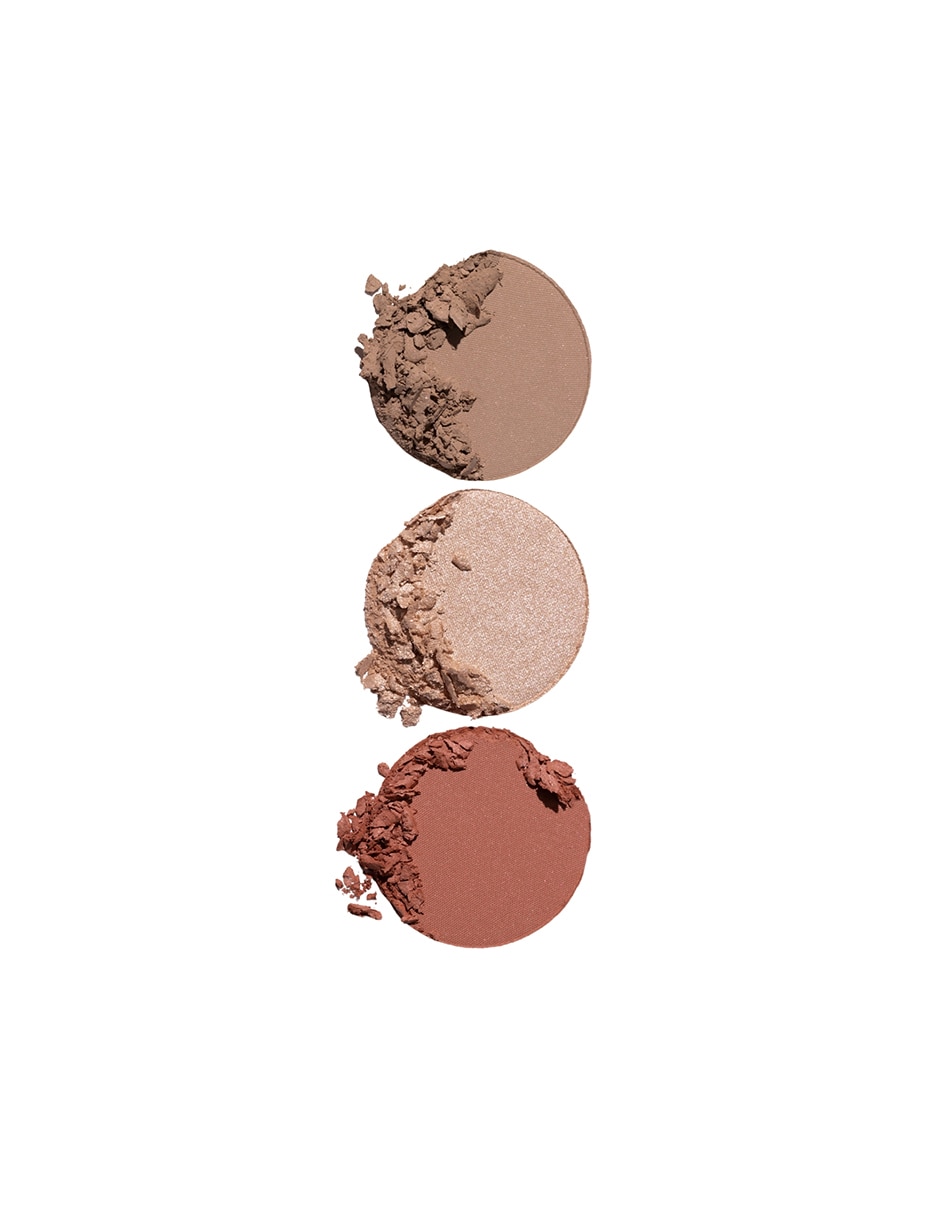 Paleta de sombras Inglot 3 tonos