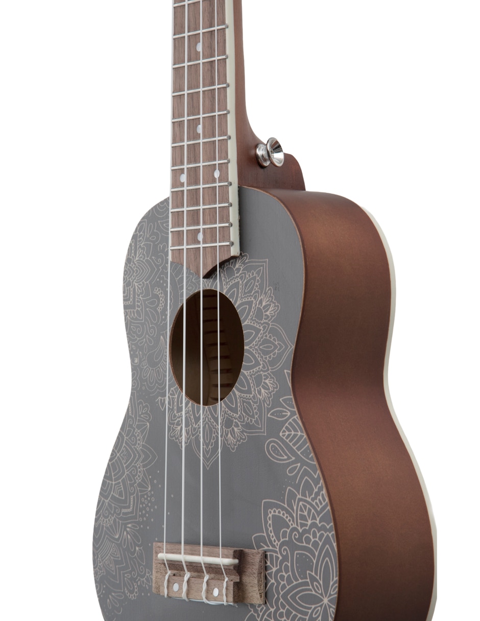Ukelele Soprano Bamboo U-21-Blackmandala de Linden
