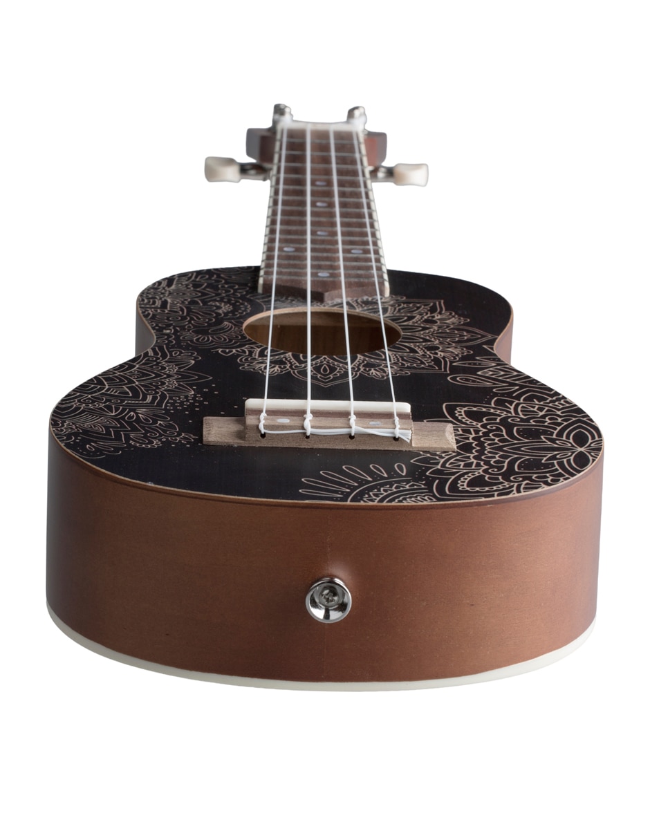 Ukelele Soprano Bamboo U-21-Blackmandala de Linden