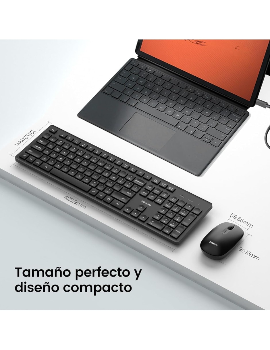 Mouse y teclado Philips SPT6318B85