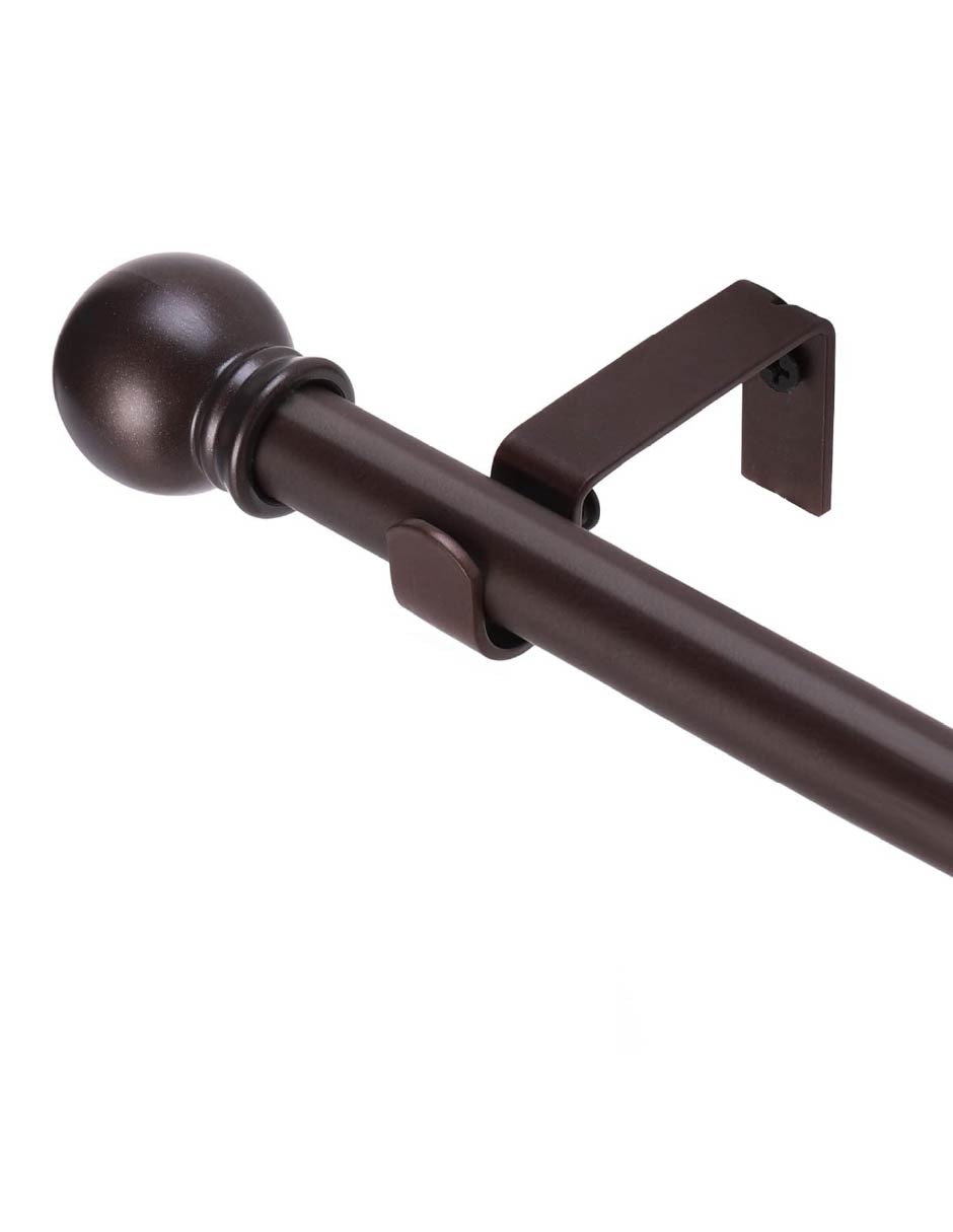Cortinero de metal barra simple