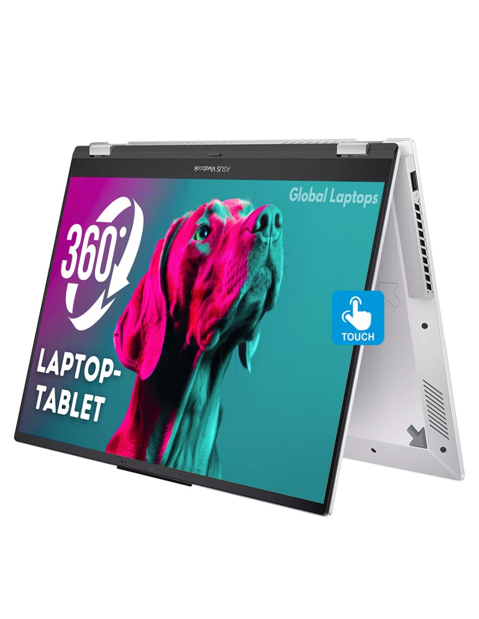 Laptop 2 en 1 pantalla táctil Asus 16 pulgadas Wuxga intel core i5 intel iris xe 8 Gb ram 512 gb ssd