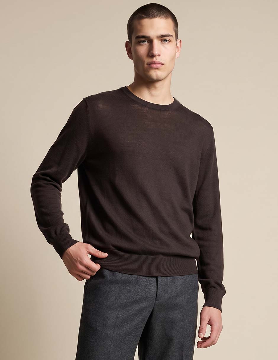 Suéter cuello redondo para hombre 1