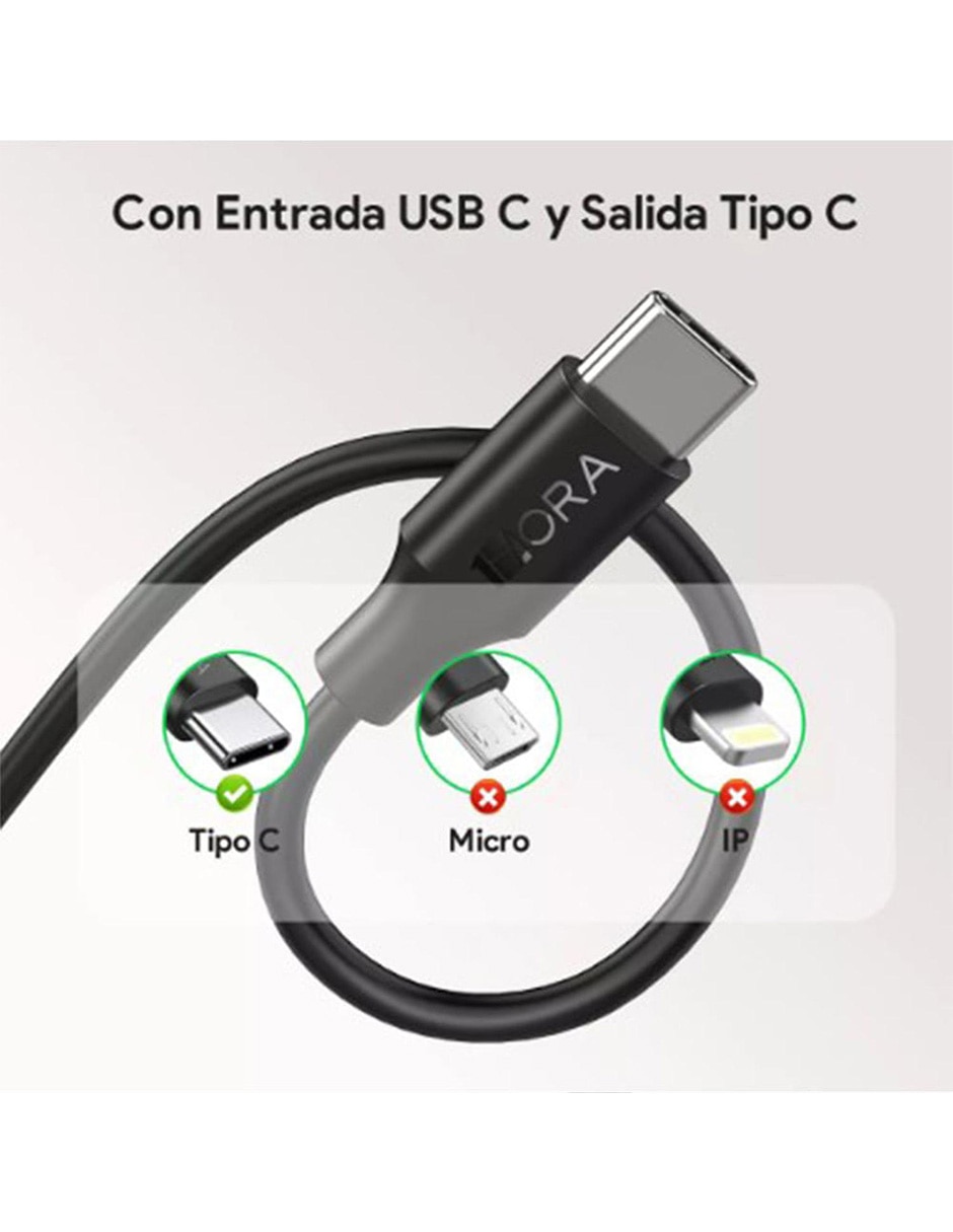 Cable USB C 1Hora a tipo usb c de 2 m