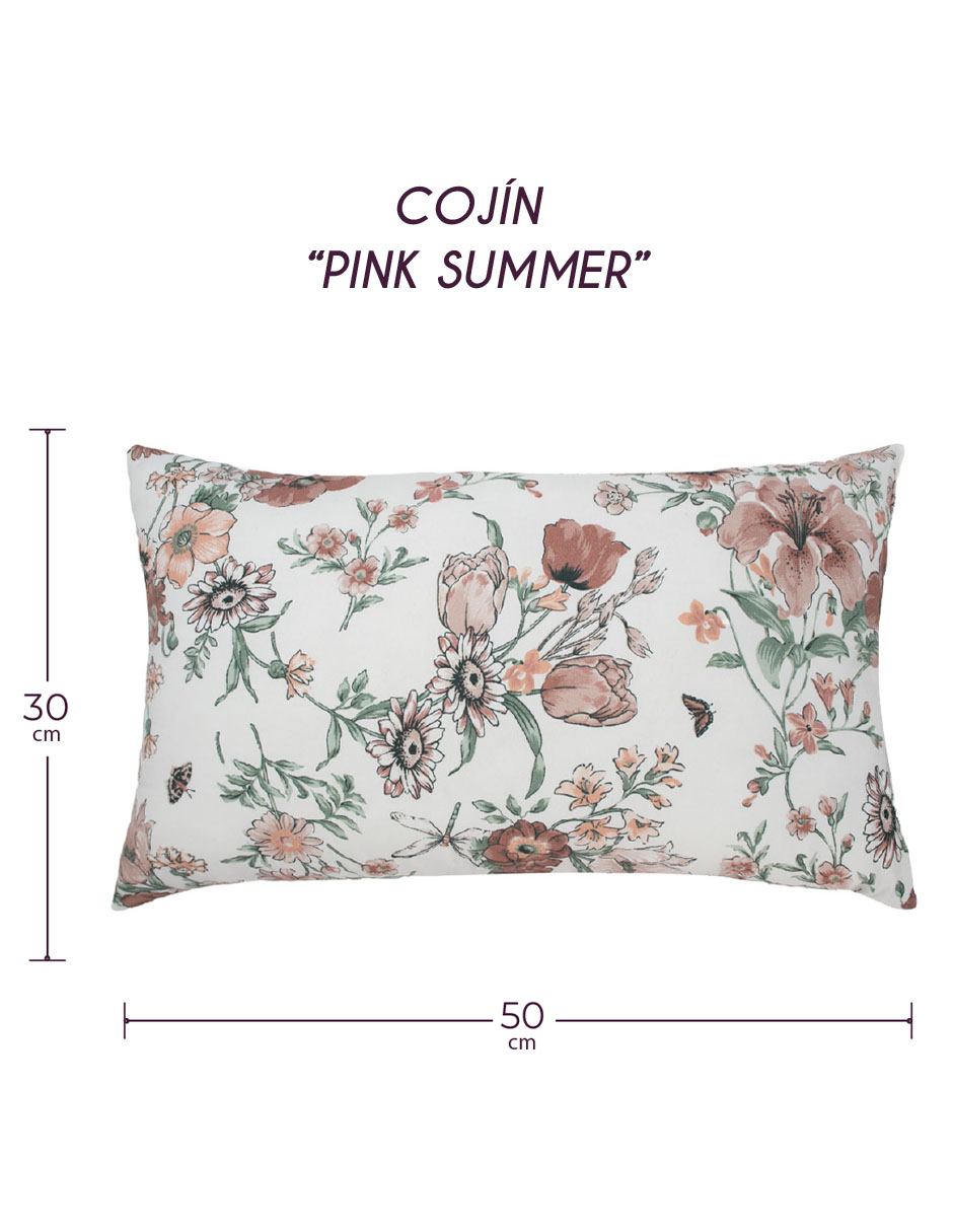 Cojín Home Access Pink Summer Flor