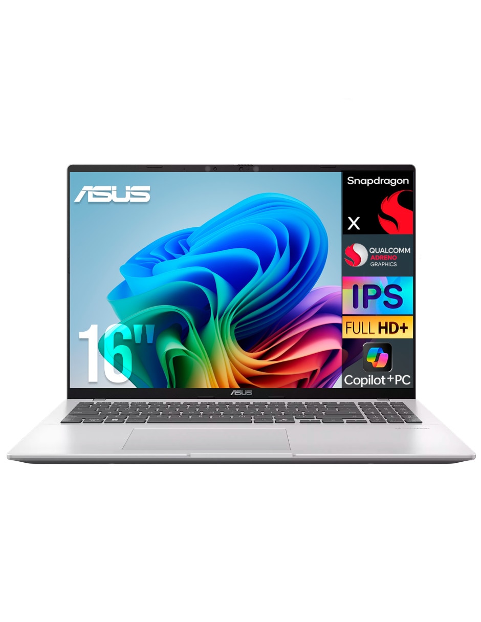 Laptop X1607QA-IS56 16 pulgadas WUXGA Snapdragon X 16 GB RAM 1 TB SSD