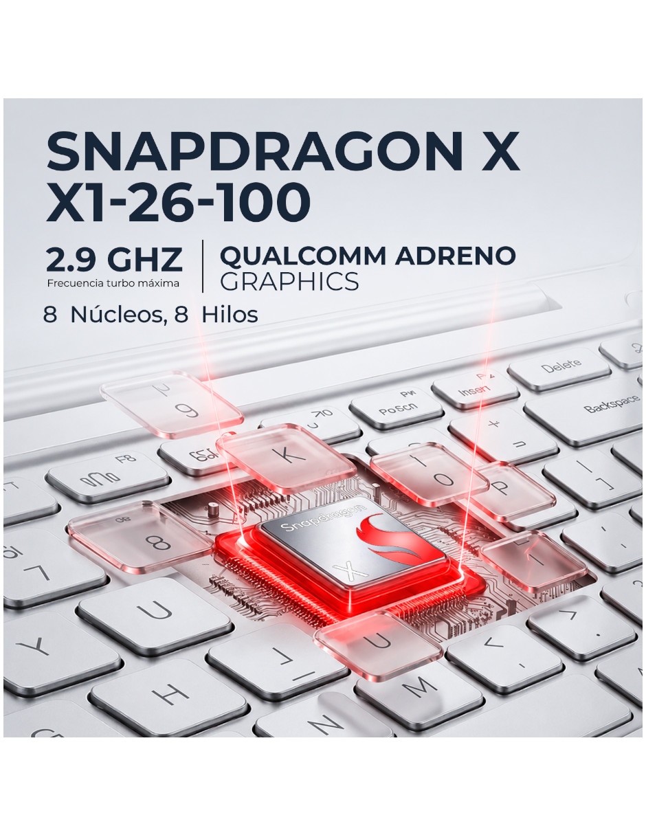 Laptop Asus X1607QA-IS56 16 pulgadas WUXGA Snapdragon X 16 GB RAM 1 TB SSD