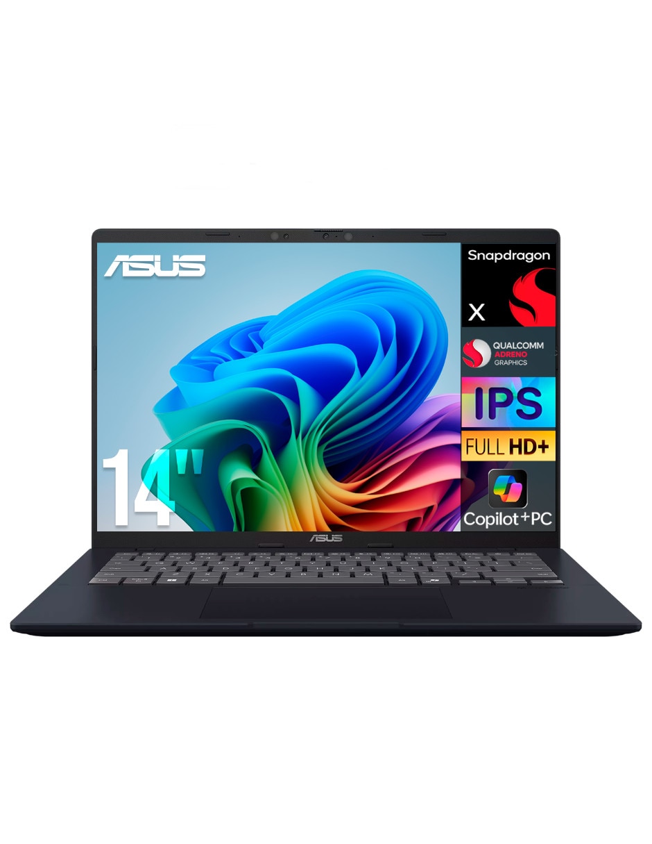 Laptop X1407QA-V14.X116512 14 pulgadas WUXGA Snapdragon X Integradas 16 GB RAM 512 GB SSD