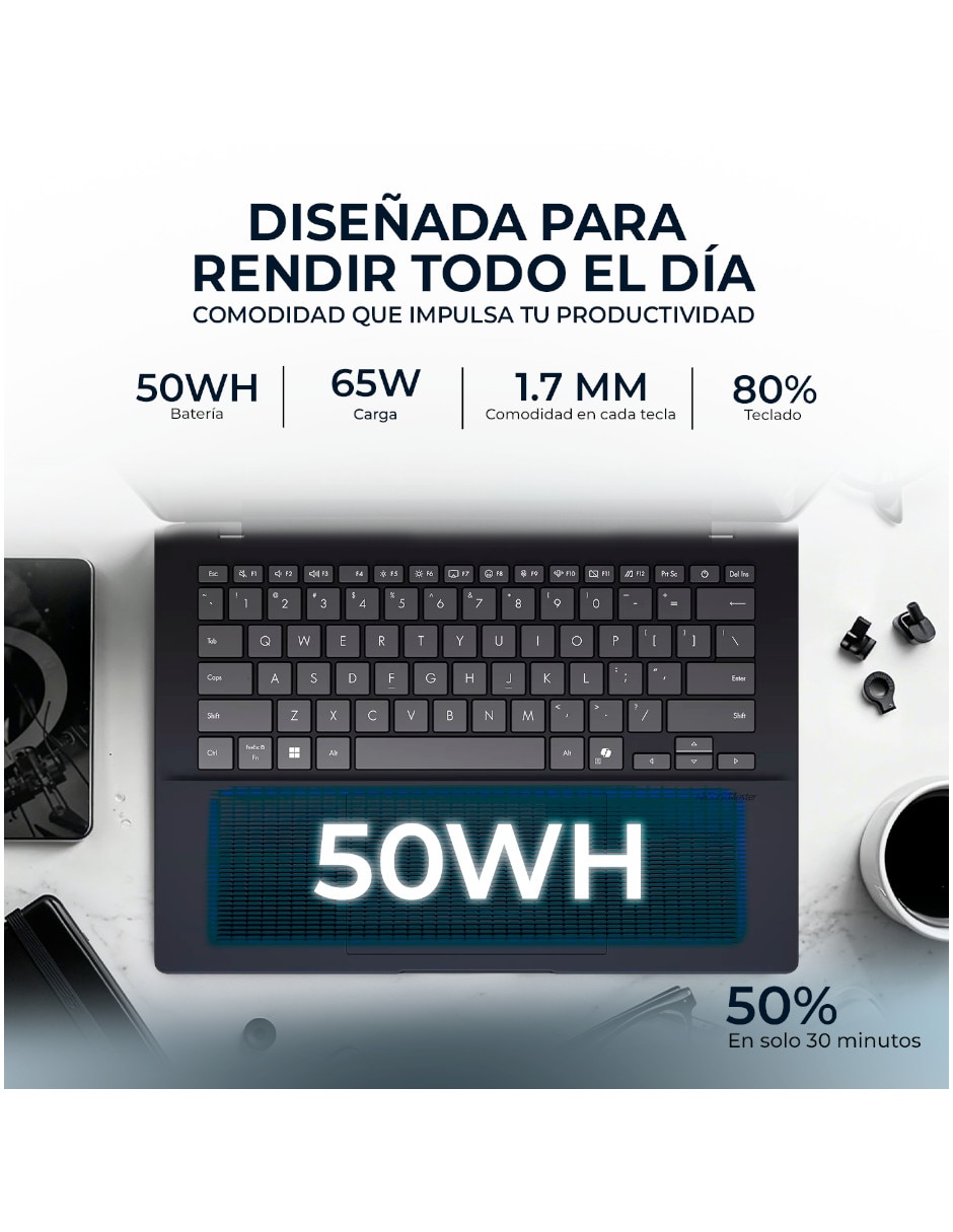 Laptop X1407QA-V14.X116512 14 pulgadas WUXGA Snapdragon X Integradas 16 GB RAM 512 GB SSD 8