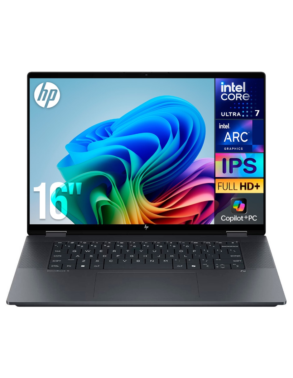 Laptop touch 16-as0023dx 16 pulgadas 2K Intel core ultra 7 16 GB RAM 1 TB SSD