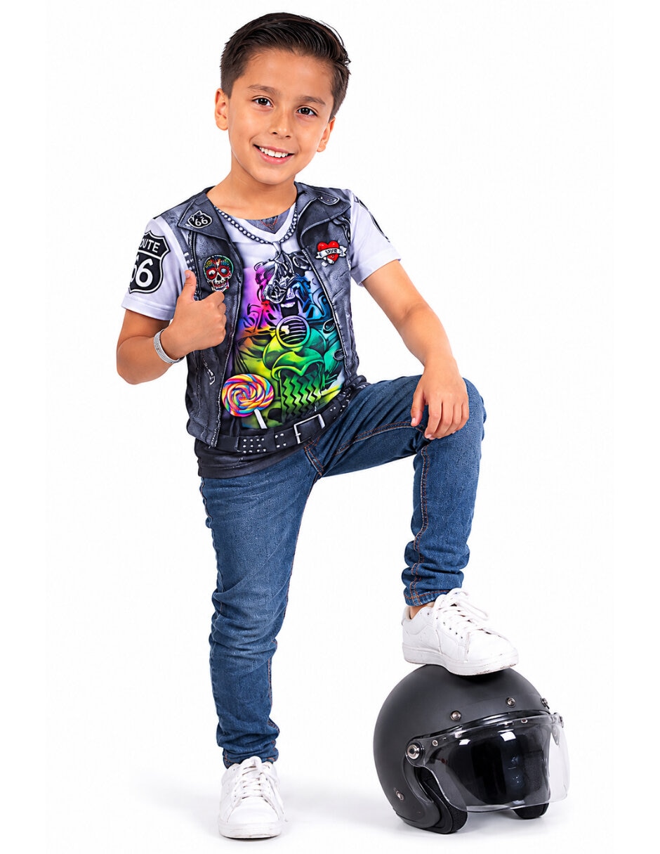 Disfraz Ghoulish Productions Biker Scout para niño