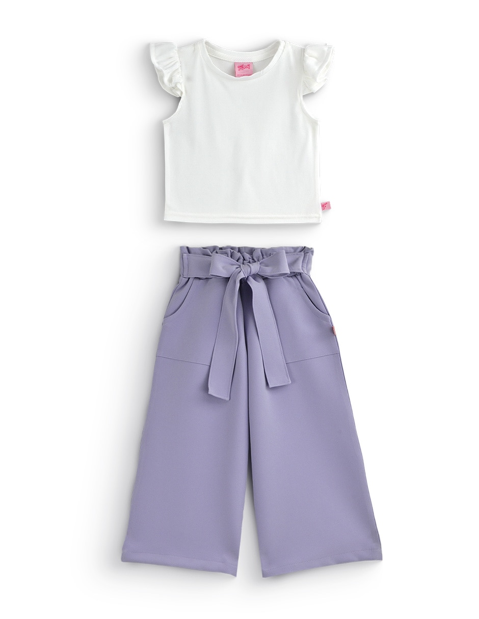 Conjunto casual flory conjunto barb 5 para niña