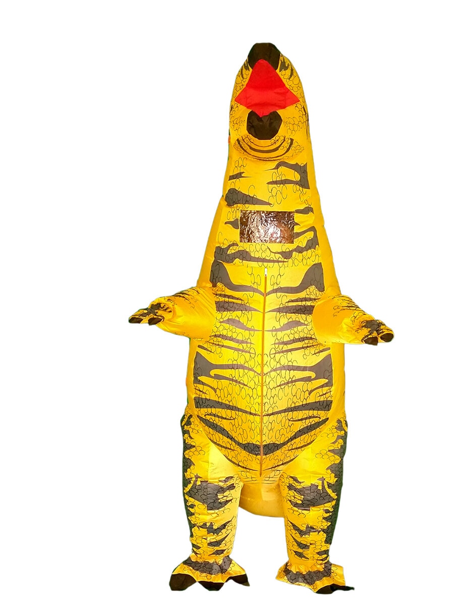 Disfraz inflable dinosaurio unisex 3