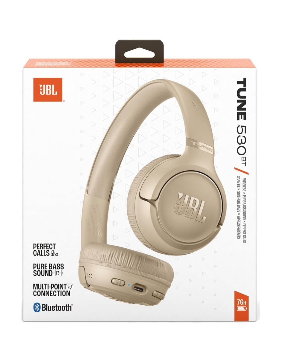 Audífonos over-ear jbl tune 530bt inalámbricos