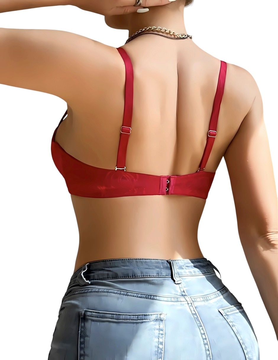 Brassiere balconette femica copa media copa para mujer