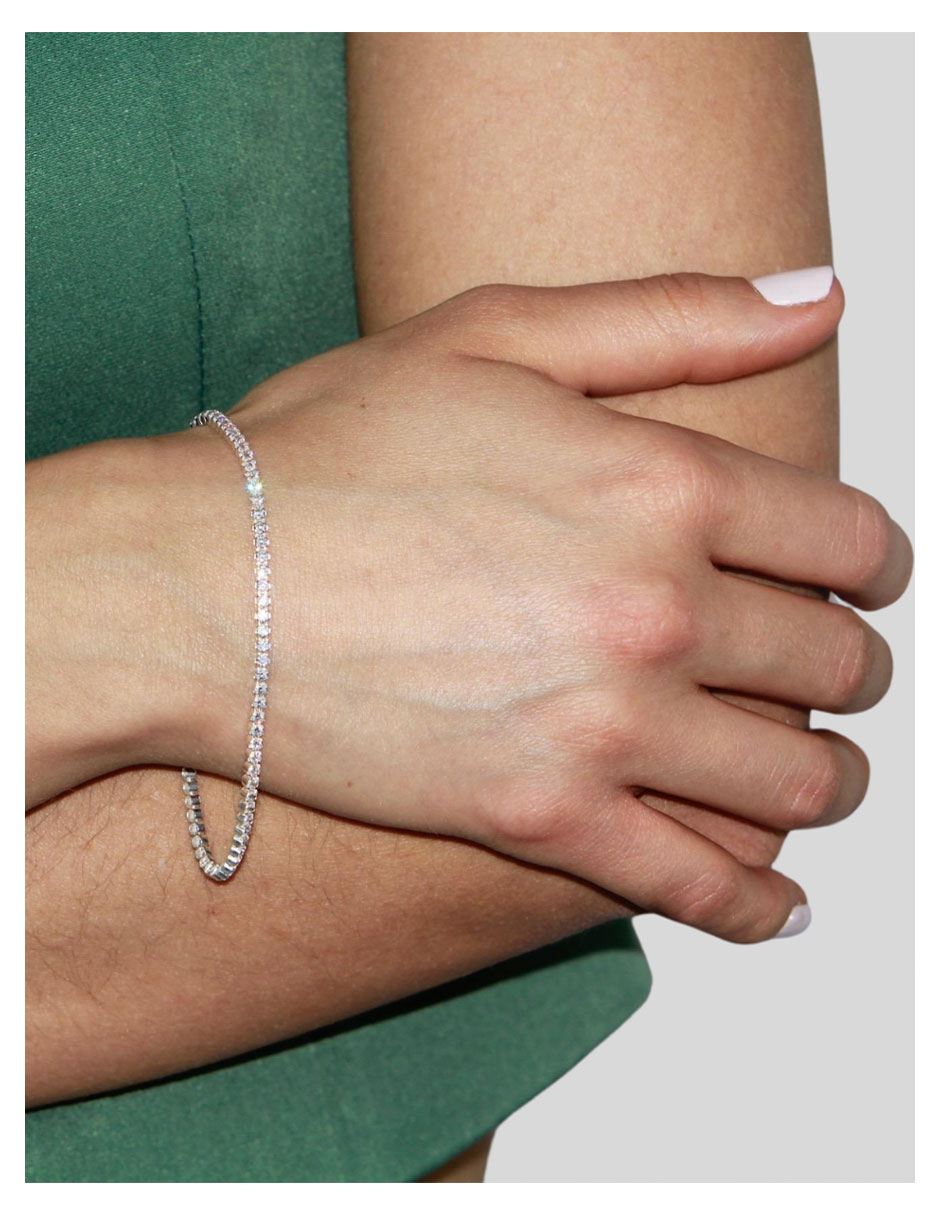 Pulsera crixus joyeria de plata con zirconia p 925